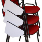 03 Cadeiras Escolar Universitária Linha Hotel Auditório Verme