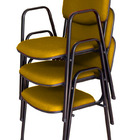 03 Cadeiras Para Auditórios Linha Hotel Auditório Amarelo