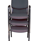 03 Cadeiras Para Auditórios Linha Hotel Auditório Cinza