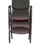 03 Cadeiras Para Auditórios Linha Hotel Auditório Cinza