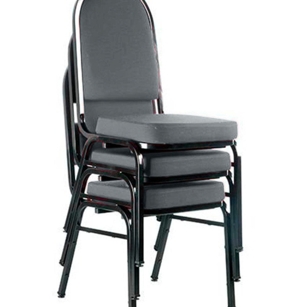 03 Cadeiras Para Hotel E Auditório Linha Hotel Cinza