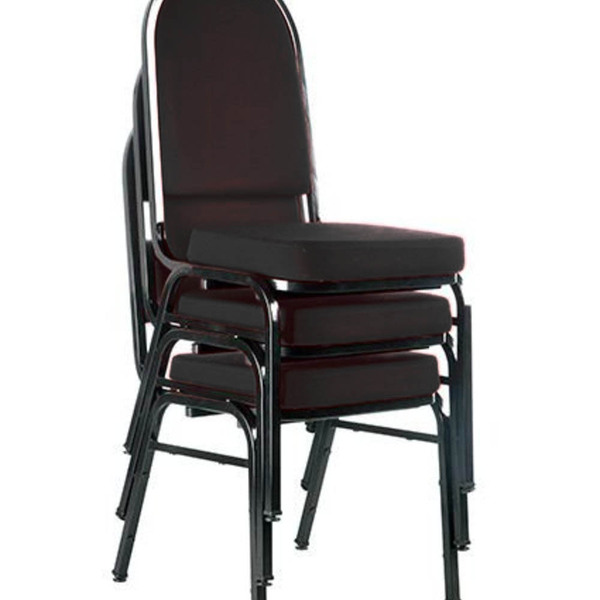 03 Cadeiras Para Hotel E Auditório Linha Hotel Preto