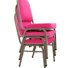 03 Cadeiras Para Hotel E Auditório Linha Hotel Rosa