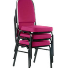 03 Cadeiras Para Hotel E Auditório Linha Hotel Rosa