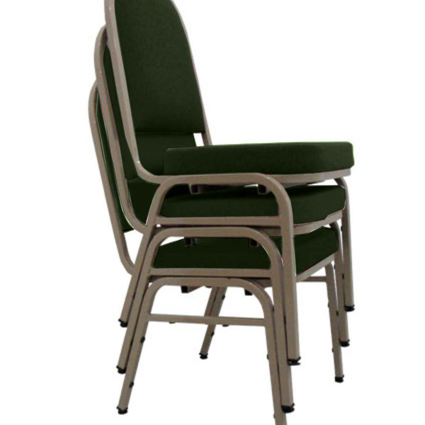03 Cadeiras Para Hotel E Auditório Linha Hotel Verde