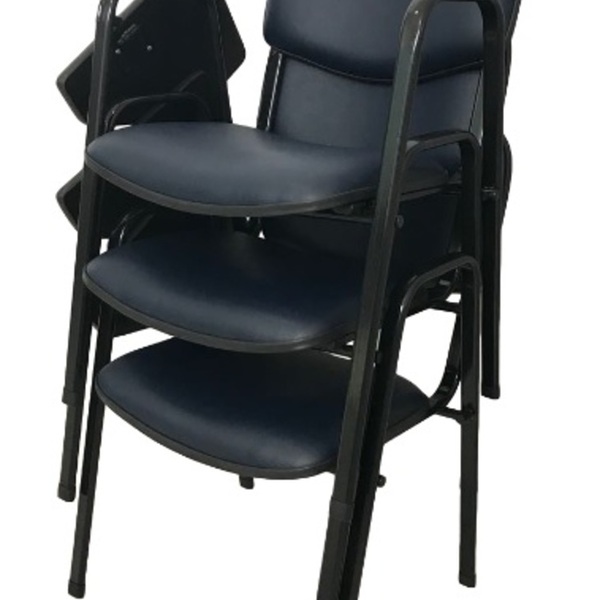 03 Cadeiras Universitárias Linha Hotel Auditório Preto
