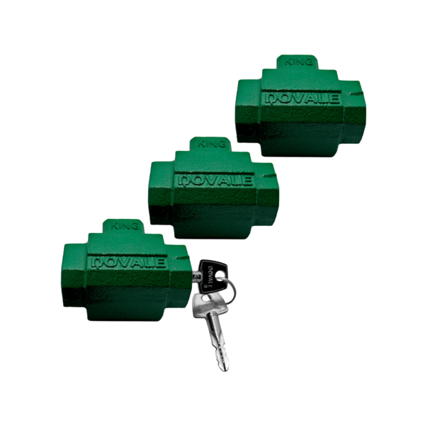 03 Fechadura Cadeado De Solo Para Porta Enrolar Mestrada Segr