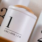 03 Porta-condimentos Kit Branco Ou Preto Nº1,2,3 Metalla Yoi