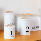 03 Porta-condimentos Kit Branco Ou Preto Nº1,2,3 Metalla Yoi