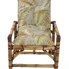 04 Almofada P/ Cadeiras De Bambu Varanda E Jardim