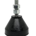 04 Pçs Amortecedor Pé Nivelador Sapata Borracha Carga 170 Kg