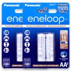 04 Pilha Eneloop Aa Recarregável 2000mah Panasonic 2 Cartela