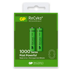 04 Pilhas Aaa Recarregável 1000 Mah Gp Recycko 2 Cartelas