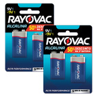 04 Pilhas Bateria 9v Alcalina Rayovac