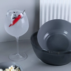 04 Taças De Vinho Grandes Plásticas Transparente Ou 750ml