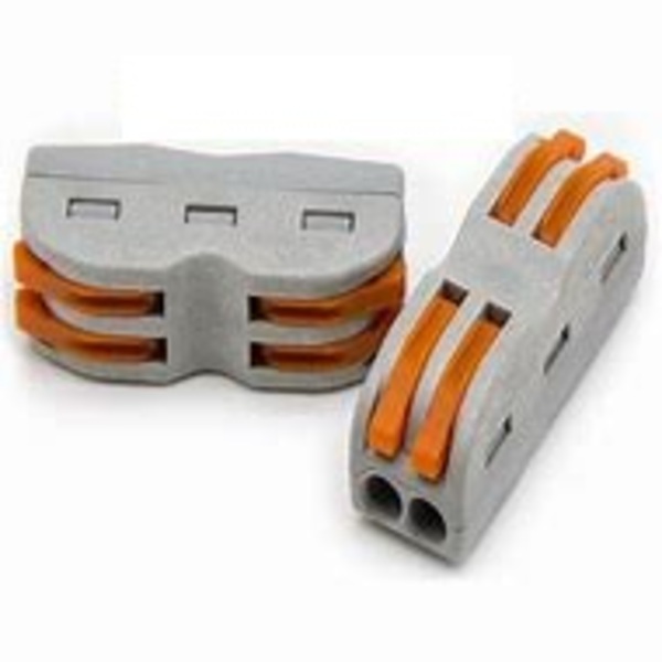 05 peças Conector De Emenda/derivação Duplo 32a 2 Vias 0,5 A