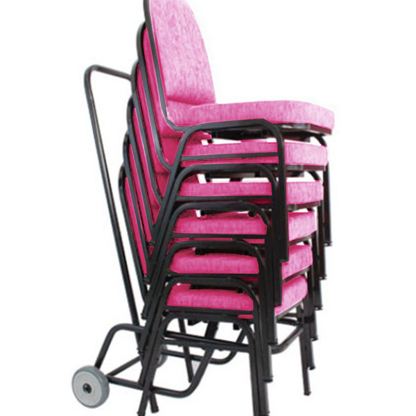 06 Cadeiras Para Hotel E Auditório Linha Hotel Rosa