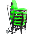 06 Cadeiras Para Hotel E Auditório Linha Hotel Verde