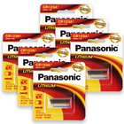 06 Pilhas Panasonic Cr123a 3v Bateria 6 Cartelas