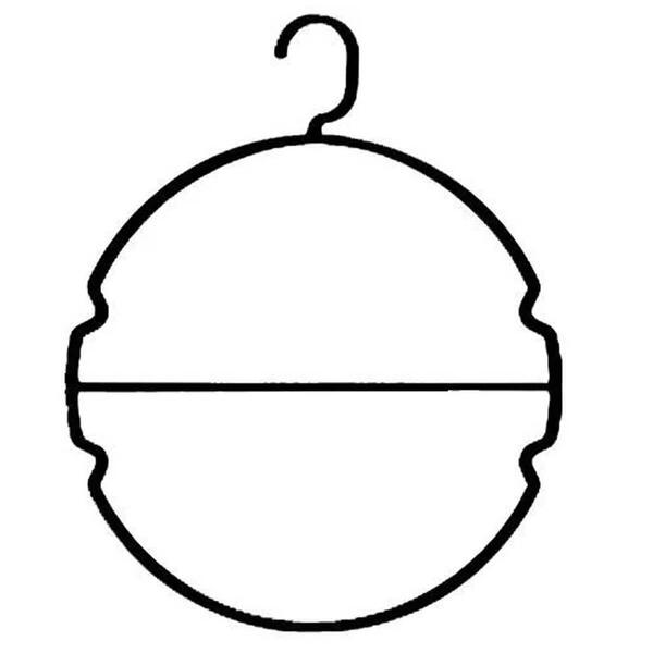 100 Cabides Para Biquini Atacado Langerie Preto Redondo 34,5x