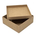 100 Caixas Mdf Cru 10x10cm Lembrancinha Decoração Padrinhos