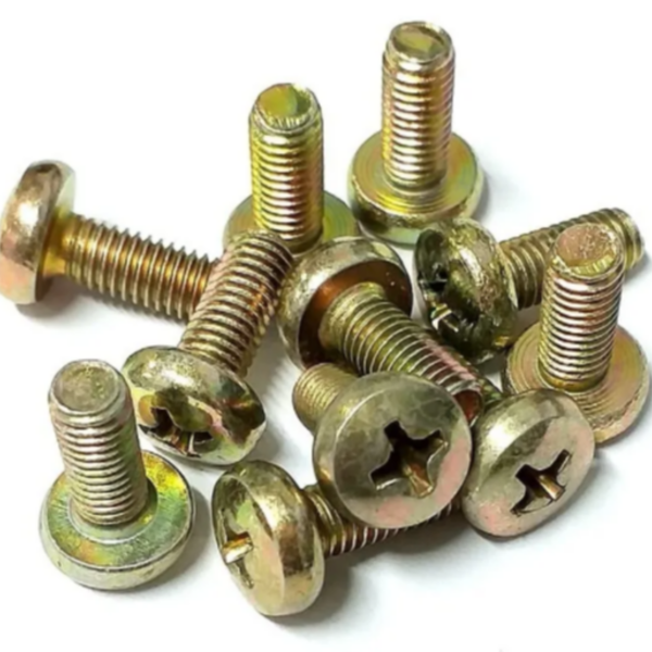 100 Pç Parafuso Máquina Cabeça Chata Phillips M4 4mm X 30mm