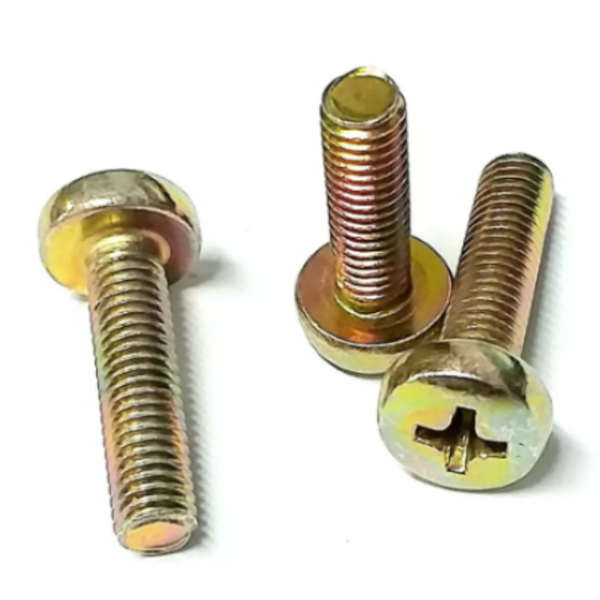 100 Pç Parafuso Máquina Cabeça Panela Phillips M4 4mm X 30mm