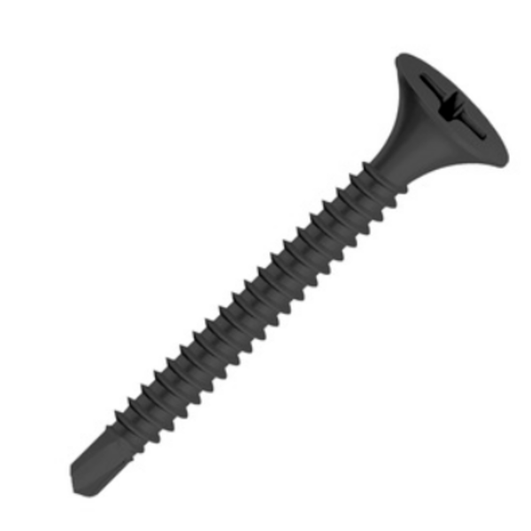 100 Pçs Parafuso Cab Trombeta Ponta Broca 3.5x35mm Drywall