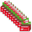 100 Pilhas Gp Powerplus 9v Bateria Zinco Carvão 10 Caixas