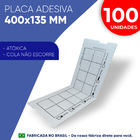 100 Placas Adesivas 400x135