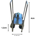 100 Unidades Presilha Gafanhoto Para Perfil Led Embutir