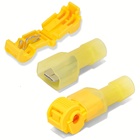 100un Conector Derivação T Amarelo 4 A 6mm Emenda Rápida