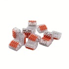 100x Conector De Emenda Rápida Alavanca Borne 4 Fios