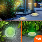 10 Balizador De Solo Led Chão Jardim 7w Embutir Blindado Verde