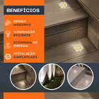 10 Balizador Led De Solo Chão Jardim 1w Embutir Blindado Bran