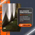 10 Balizador Led De Solo Chão Jardim 1w Embutir Blindado Verde