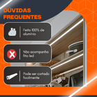 10 Barras Perfil Led Embutir Slim 15x10mm 1m Marcenaria Teto