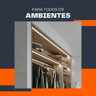 10 Barras Perfil Led Embutir Slim 15x10mm 1m Marcenaria Teto