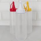 10 Bisnagas Para Molhos Plástica 250ml Frasco Ketchup Mostard