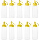 10 Bisnagas Para Molhos Plástica 250ml Frasco Ketchup Mostard