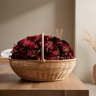 10 Buquê Com Rosas Vermelhas Realistas 40cm Flor Artificial P