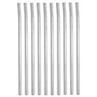 10 Canudos De Aço Inox Reutilizável Sustentável Reto 6,3mm 23