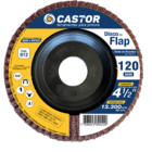 10 Discos Flap Óxido Alumínio Grão 40-60-80-120 - Castor Grão