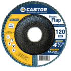 10 Discos Flap Óxido De Zircônio Grão 40-60-80-120 - Castor G