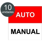 10 Etiquetas Adesivos Auto Automático Manual Automação Indúst