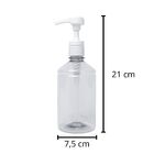 10 Frascos 500ml Para Álcool Gel Válvula Pump Profissional