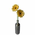 10 Gérberas Amarelas Artificiais Com Haste Flexível – Ideal P
