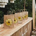 10 Gérberas Amarelas Artificiais Com Haste Flexível – Ideal P