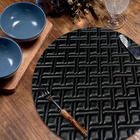 10 Jogo Americano Bag Alto Padrão Impermeável Redondo Pt Pvc