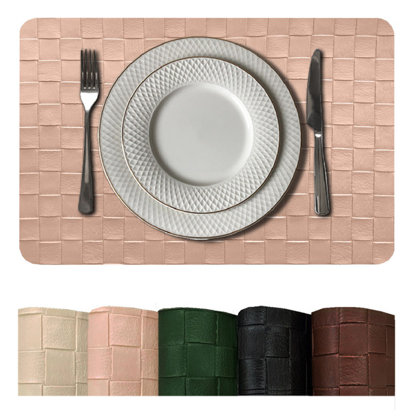 10 Jogo Americano Botte Alto Padrão Impermeável Pvc Vr - Rose